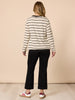 Wall Street 2 in 1 Top - Ivory Black