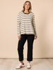 Wall Street 2 in 1 Top - Ivory Black