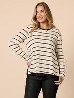 Wall Street 2 in 1 Top - Ivory Black