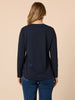 Hearts Square Tee - Navy