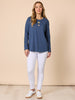 Hearts Square Tee - Denim