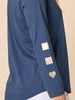 Hearts Square Tee - Denim
