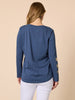 Hearts Square Tee - Denim