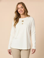 Hearts Square Tee - Ivory