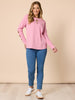 Hearts Square Tee - Pink