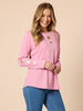 Hearts Square Tee - Pink