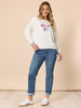 Deja Vu Embroidered Sweatshirt - Ivory