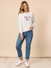 Deja Vu Embroidered Sweatshirt - Ivory