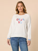 Deja Vu Embroidered Sweatshirt - Ivory