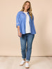New York City Embroidered Long Sleeve Tee - Ivory