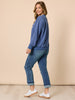 The NYC Sweatshirt - Denim Blue