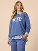The NYC Sweatshirt - Denim Blue