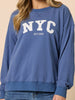 The NYC Sweatshirt - Denim Blue