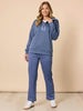 Urban City Zip Sweatshirt - Denim Blue