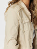 Military Denim Jacket - Natural