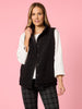 St Moritz Reversible Quilted Vest - Black