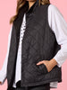 St Moritz Reversible Quilted Vest - Black