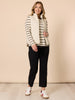 Wall Street 2 in 1 Top - Ivory Black