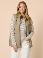 The Alpine Puffer Vest - Khaki