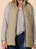 The Alpine Puffer Vest - Khaki