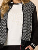 Empire Spliced Jacket - Black Ivory