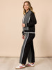 Empire Spliced Jacket - Black Ivory