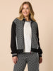 Empire Spliced Jacket - Black Ivory