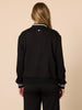Empire Spliced Jacket - Black Ivory