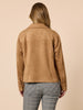 Downtown Faux Suede Jacket - Caramel
