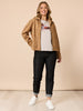 Downtown Faux Suede Jacket - Caramel