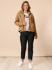 Chien Chic Stripe Tee - Natural