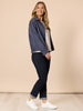 The Retro Cuff Straight Leg Jean - Dark Denim