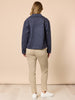 Downtown Faux Suede Jacket - Indigo