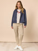 LA Distressed Pull On Stretch Denim Jean - Natural