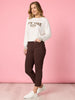Zara Stretch Pant - Coffee
