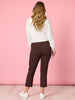 Zara Stretch Pant - Coffee
