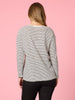 City Stripe Long Sleeve Tee - Black Ivory