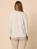 City Stripe Long Sleeve Tee - Natural Ivory