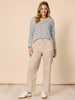 Marine Wide Leg Pant - Natural