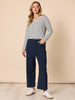 Marine Wide Leg Pant - Navy