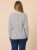 City Stripe Long Sleeve Tee - Navy Ivory