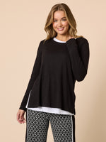 Alicia 2 in 1 Top - Black