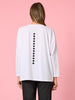 Elise Spot Print Top - White