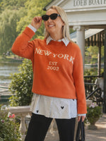 New York Knit Jumper - Maple