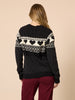 Aspen Hearts Knit - Black Ivory