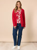 Moulin Rouge Floral Print Top - Red