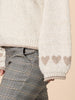 Chic Heart Knit - Ivory