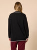 Slalom Heart Cardi - Black