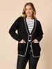 Slalom Heart Cardi - Black