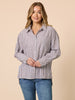 Urban Stripe Shirt - Coffee White
